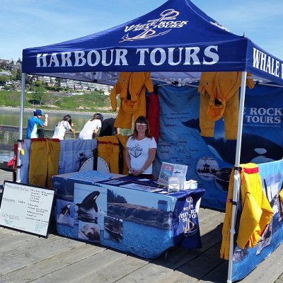 White Rock sea tours booth at pier