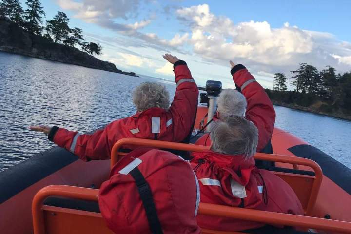 Fun aboard our whale watching tour!