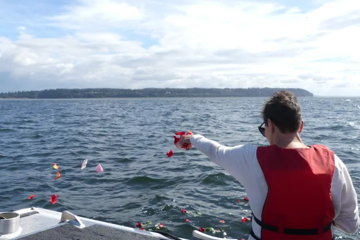 a man rowing a boat in a body of water